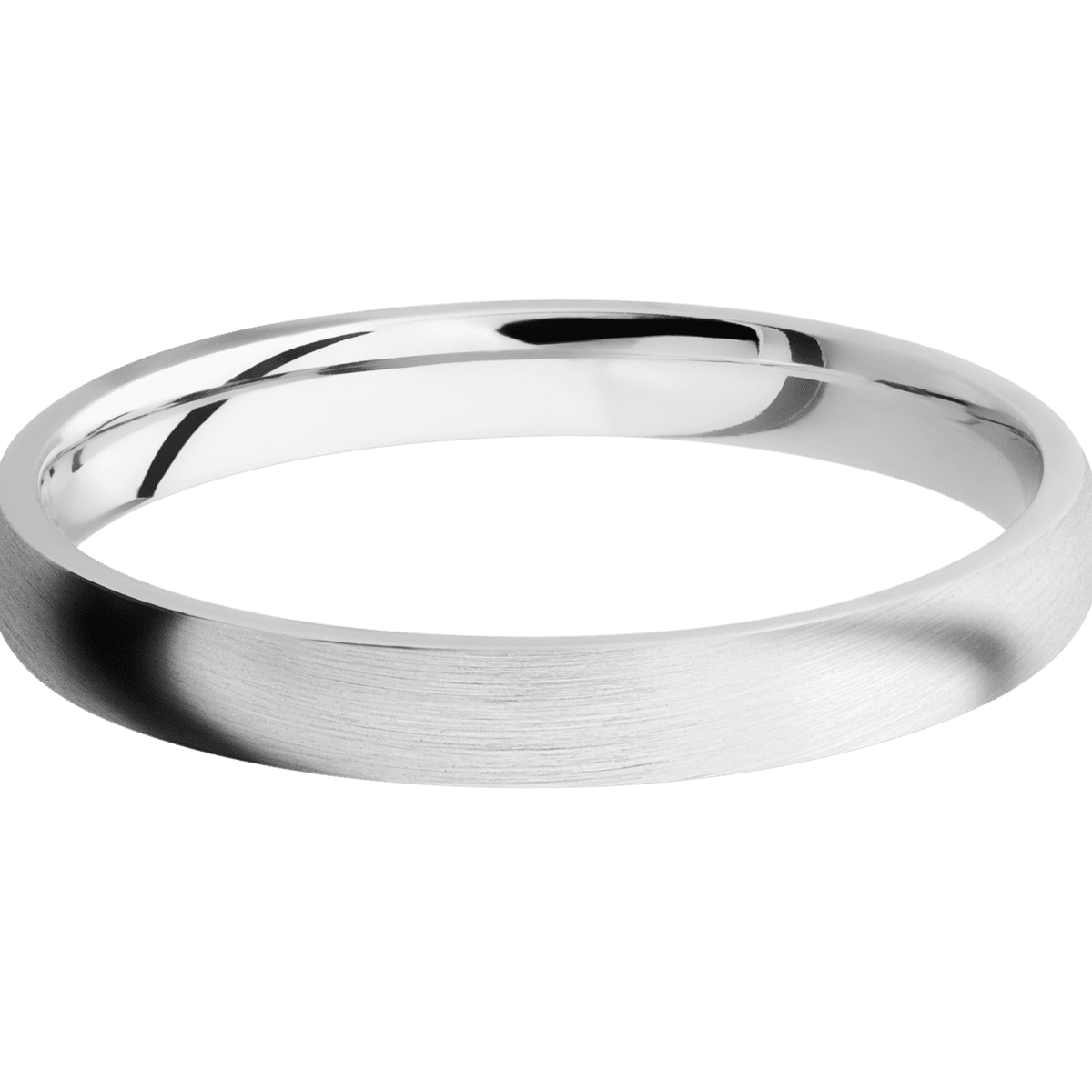 14K White Gold + Satin Finish