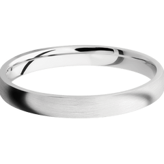 14K White Gold + Satin Finish