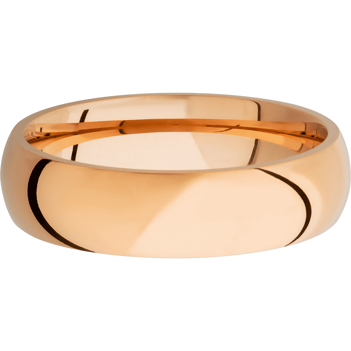 14K Rose Gold with Polish Finish