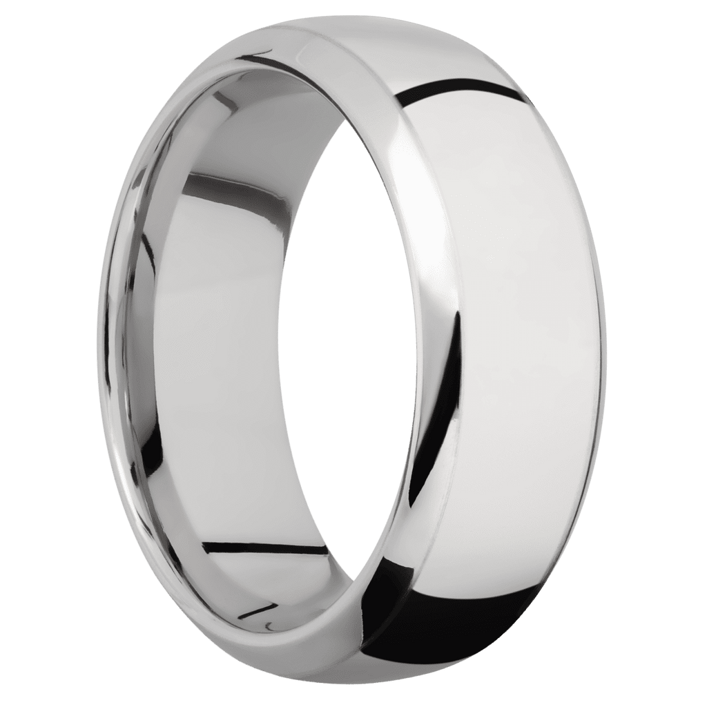 14K White Gold + Polish , Polish Finish