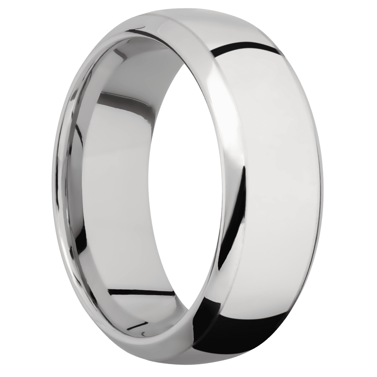 14K White Gold + Polish , Polish Finish