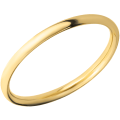 18K Yellow Gold + Polish Finish