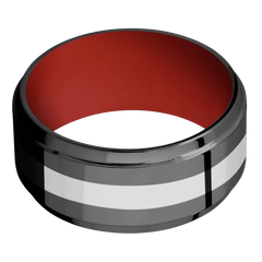 Zirconium + Polish , Polish Finish + Red Apple