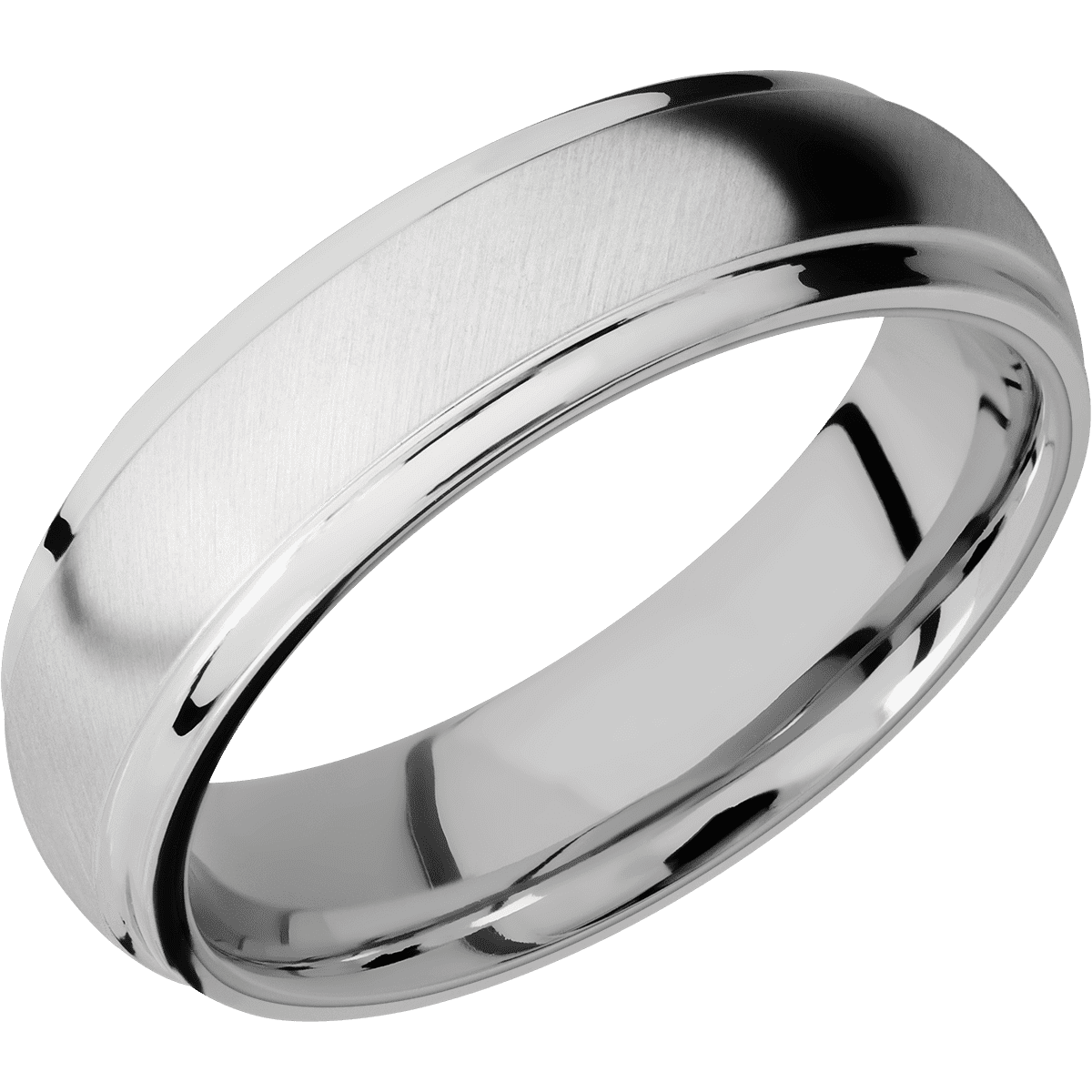 14K White Gold + Anglesatin , Polish Finish + Titanium