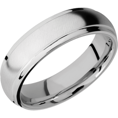14K White Gold + Anglesatin , Polish Finish + Titanium
