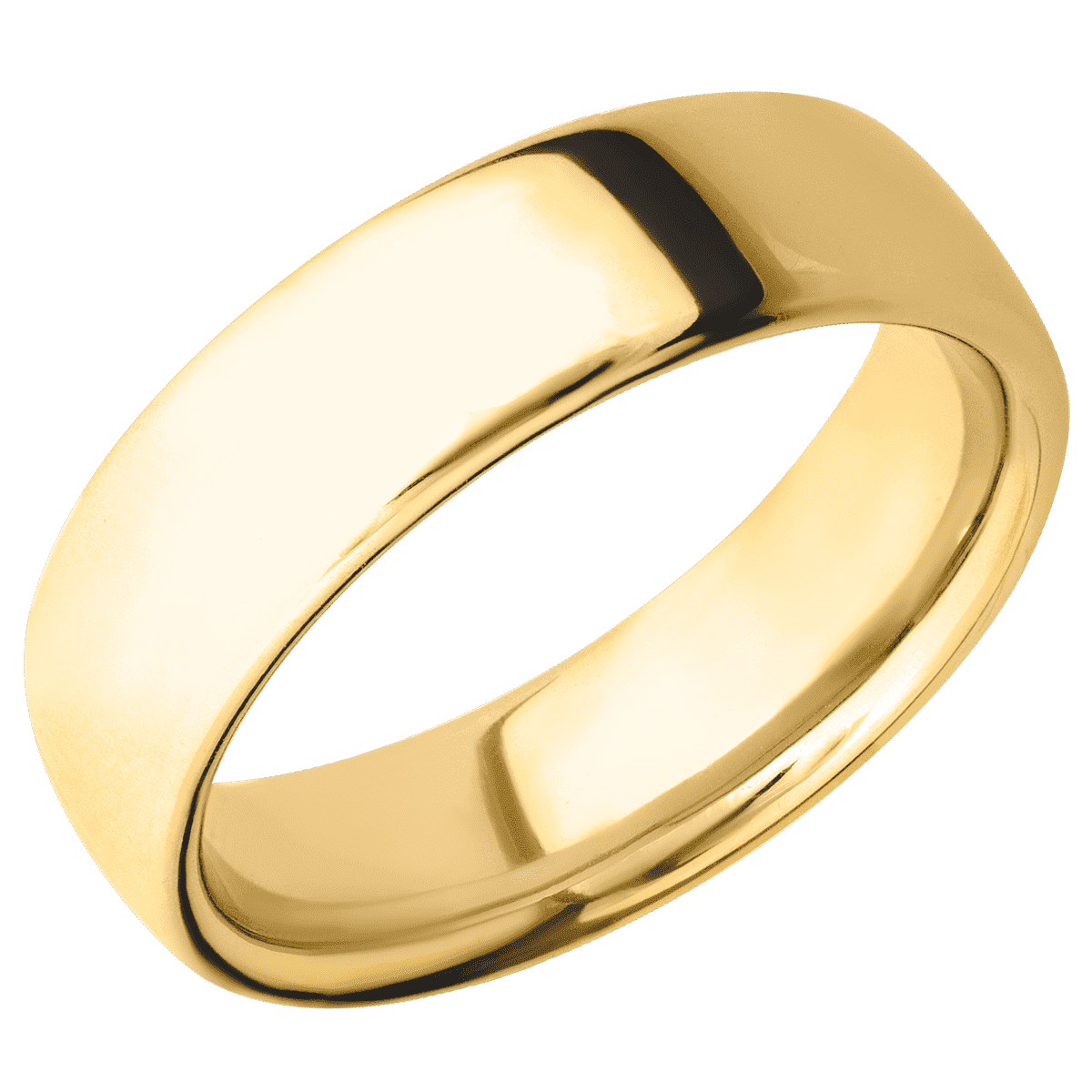 14K Yellow Gold + Polish Finish