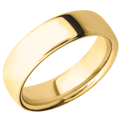 18K Yellow Gold + Polish Finish