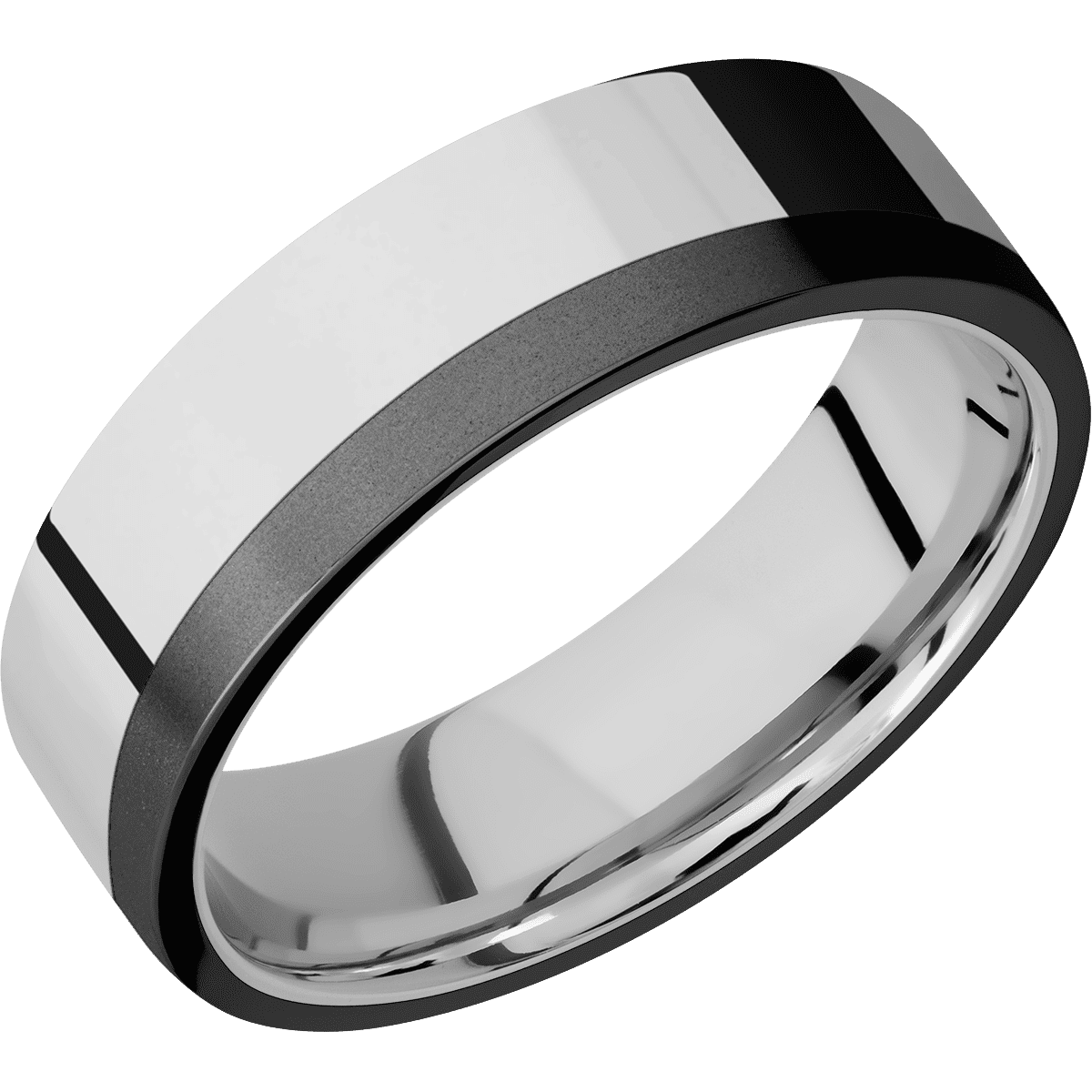 Palladium Silver + Polish Finish