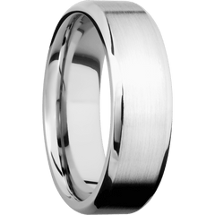 14K White Gold + Satin , Polish Finish