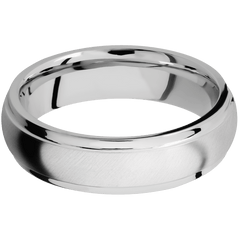 14K White Gold + Anglesatin , Polish Finish