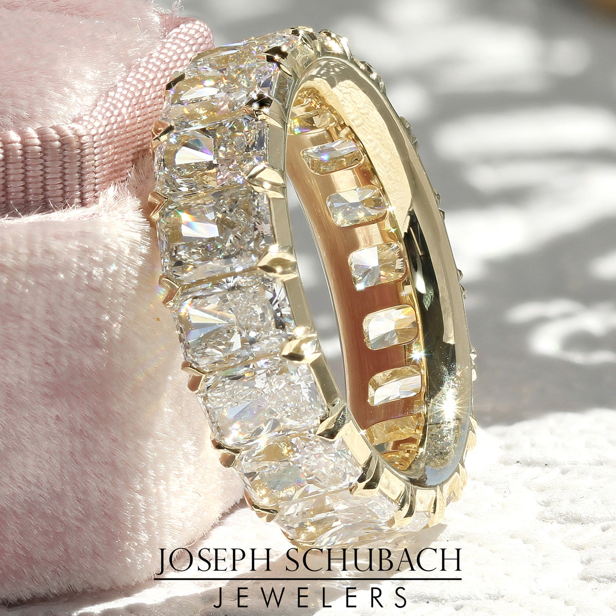 Style 104649: Radiant Cut Diamond Eternity Band