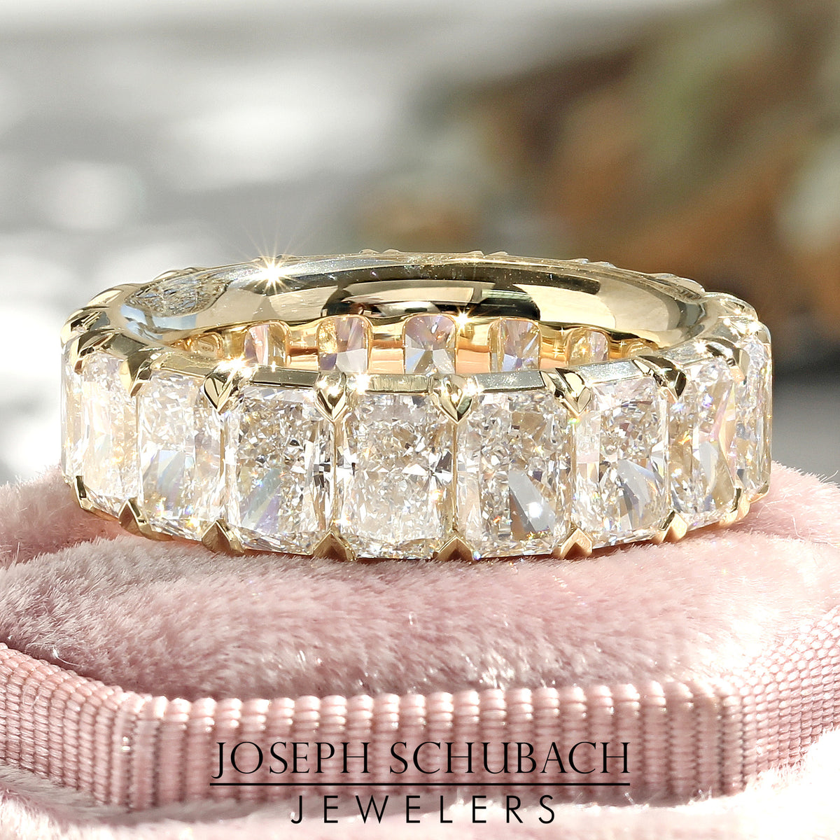 Style 104649: Radiant Cut Diamond Eternity Band