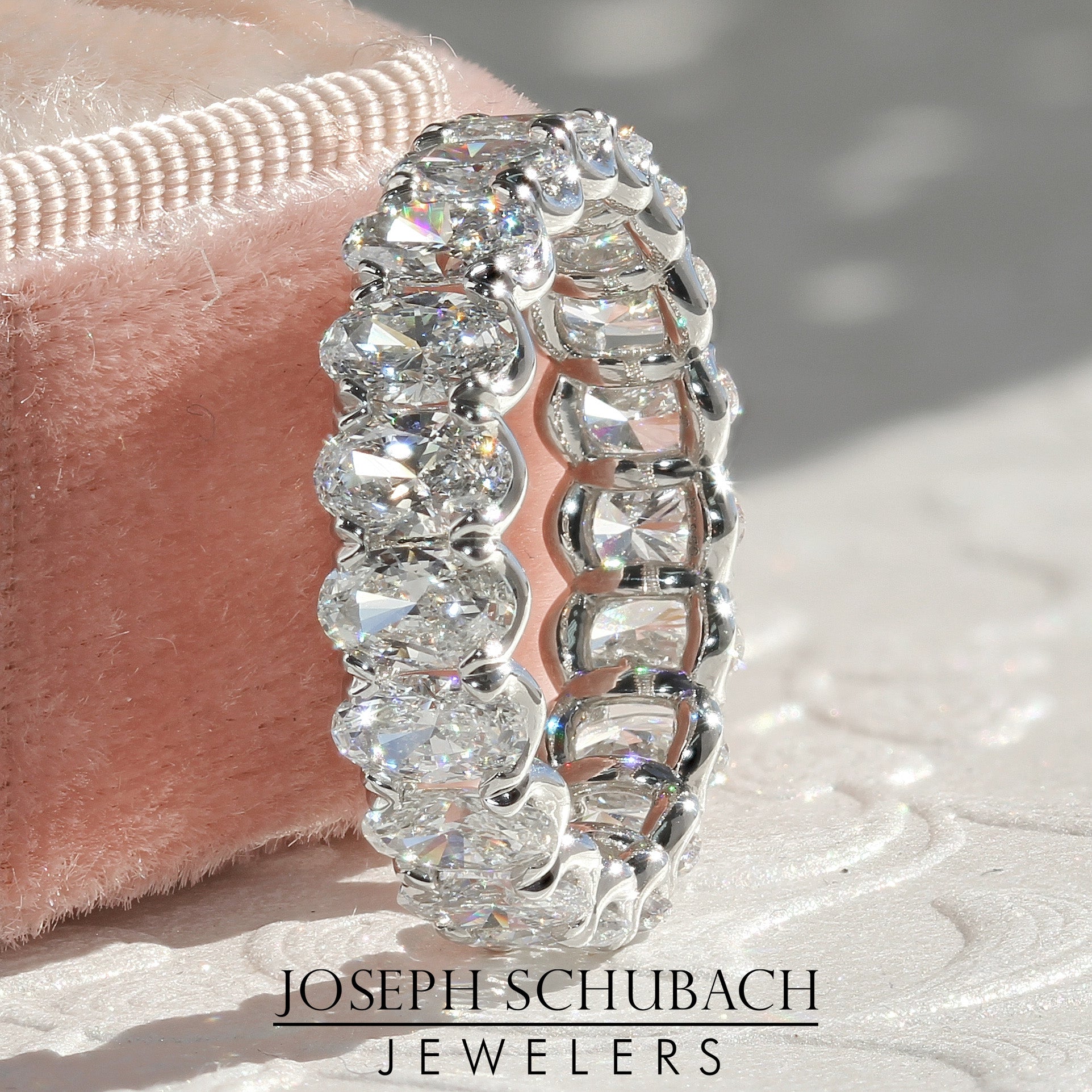 Style 104651: Oval Diamond Eternity Band