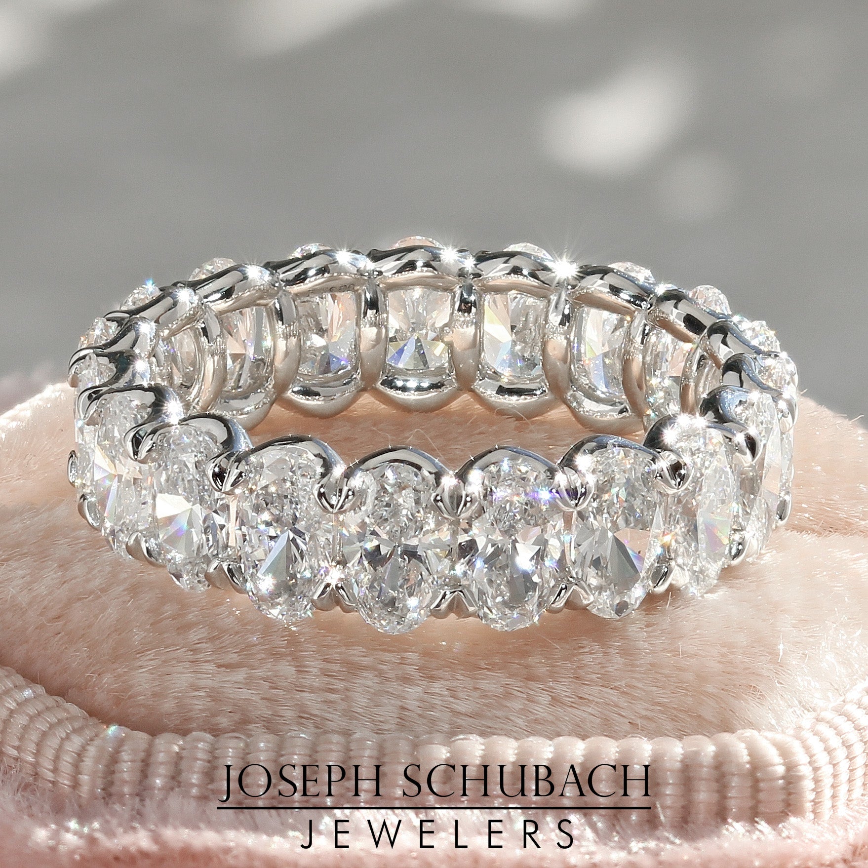 Style 104651: Oval Diamond Eternity Band