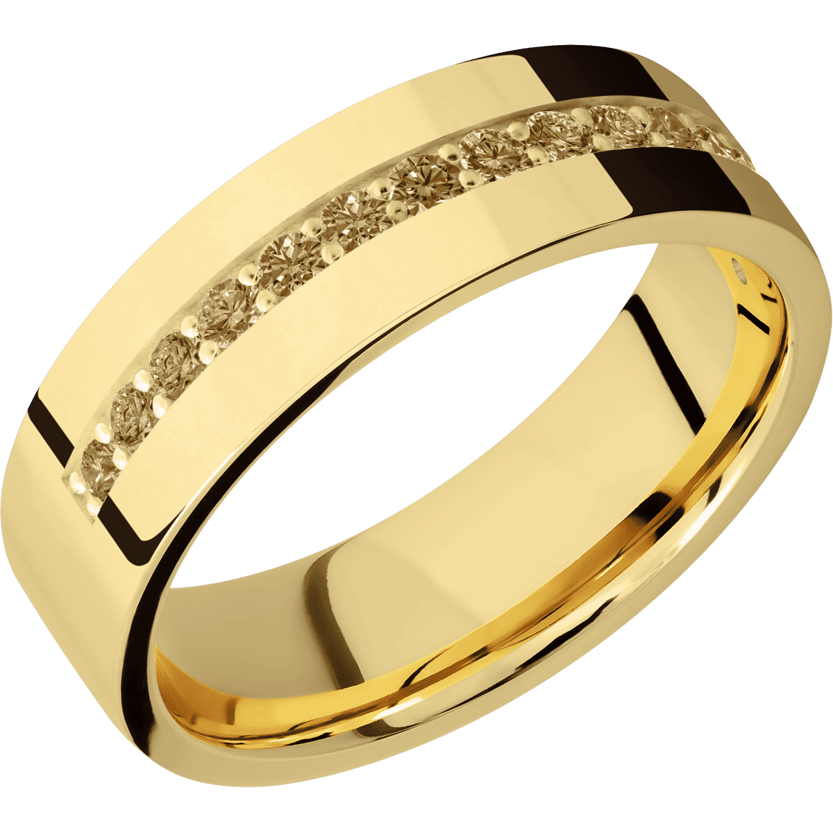 14K Yellow Gold + Polish Finish