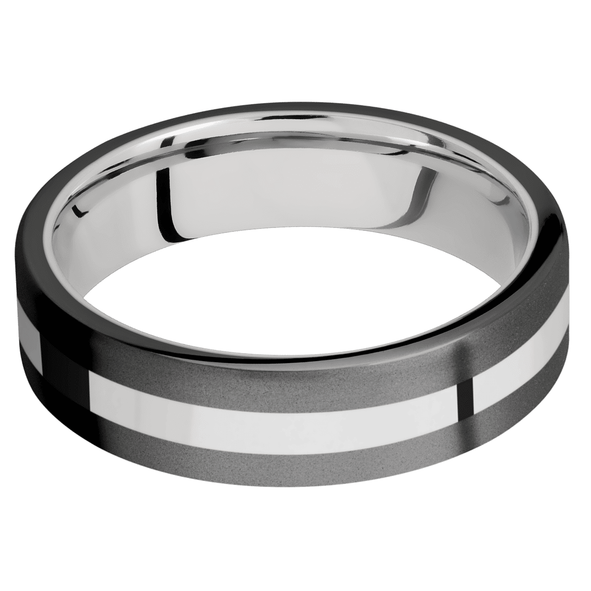 Zirconium + Bead Finish + Palladium Silver