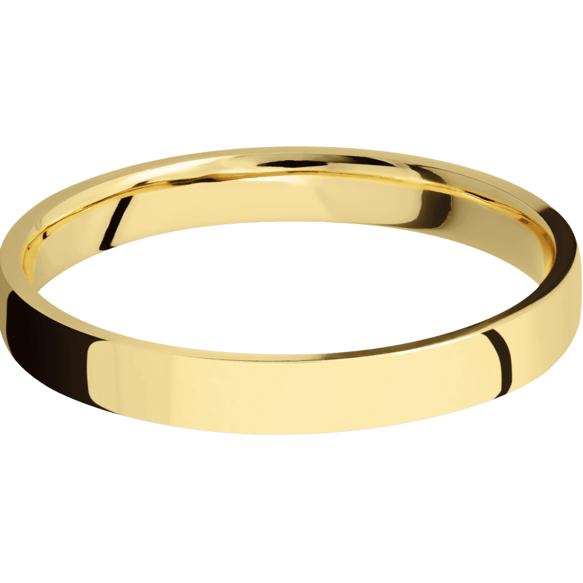 14K Yellow Gold + Polish Finish