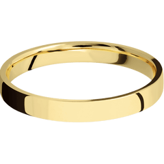 14K Yellow Gold + Polish Finish
