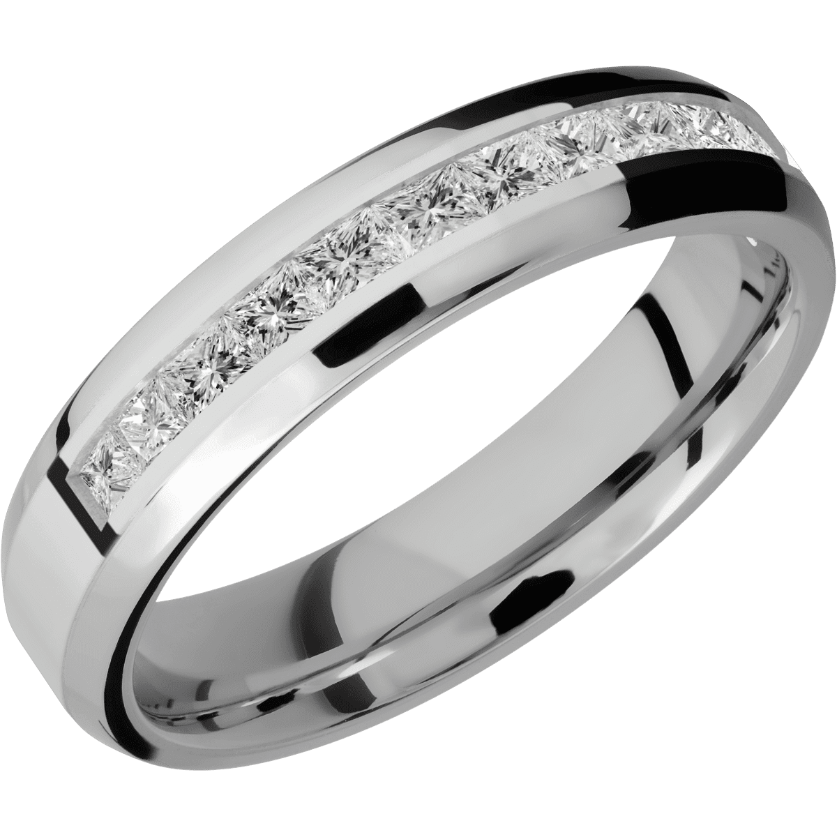 14K White Gold + Polish , Polish Finish
