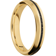 10K Yellow Gold + Satin , Satin Finish