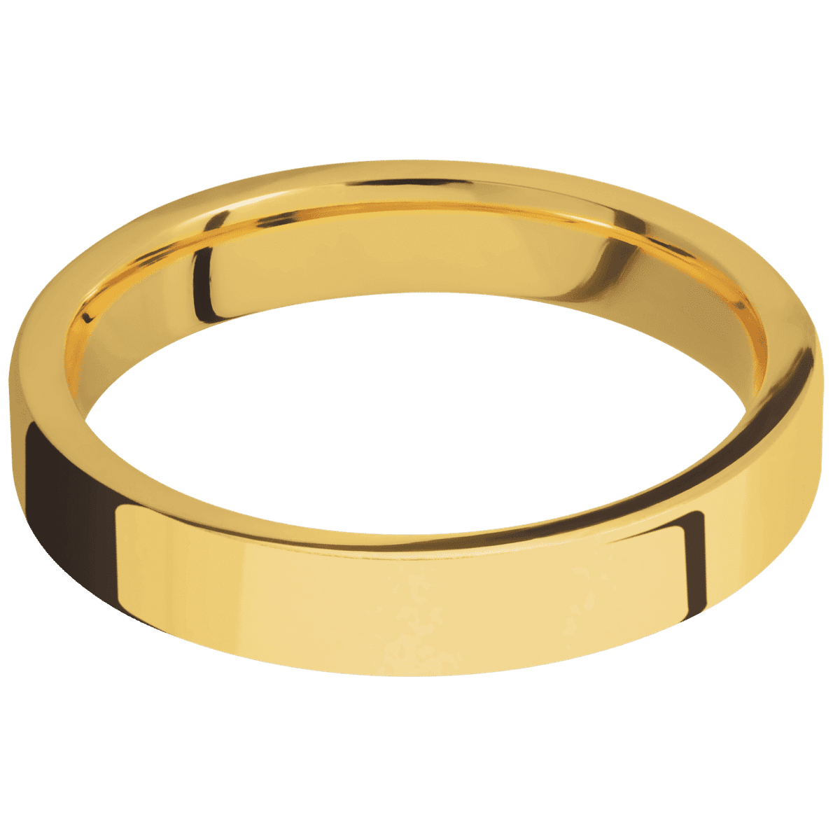 18K Yellow Gold + Polish Finish
