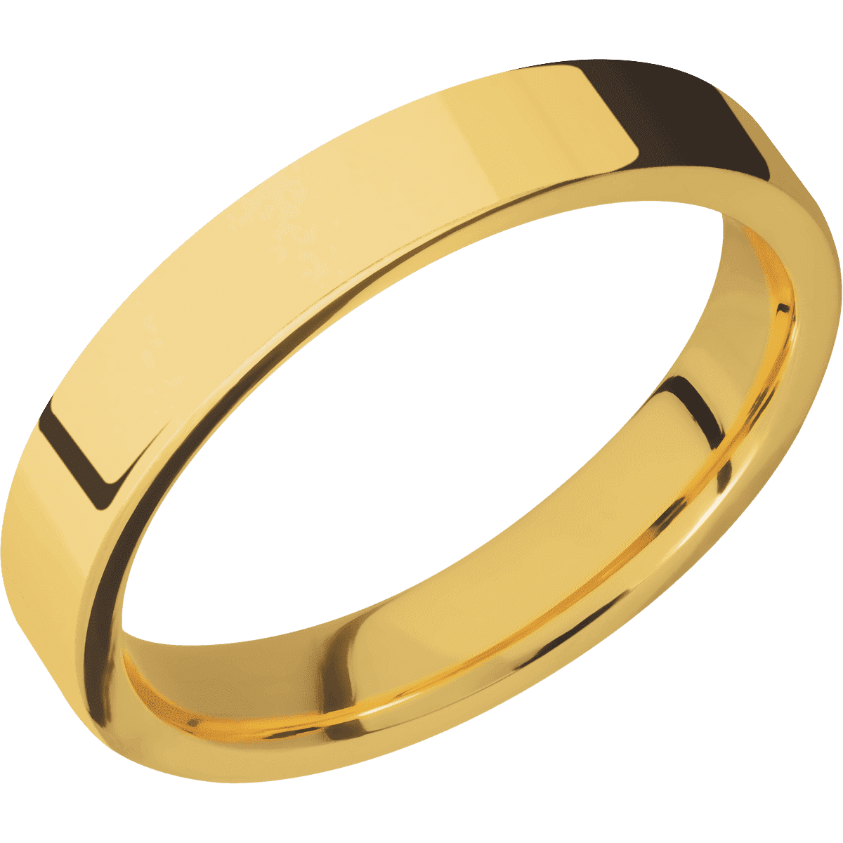 18K Yellow Gold + Polish Finish