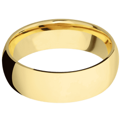 14K Yellow Gold + Polish Finish