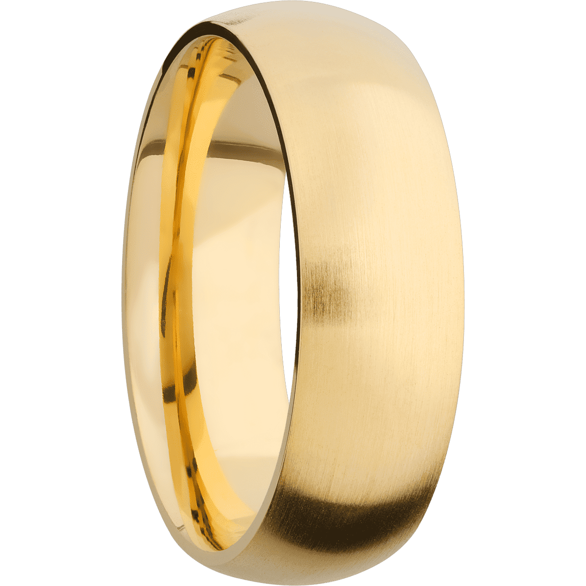 14K Yellow Gold with Satin Finish