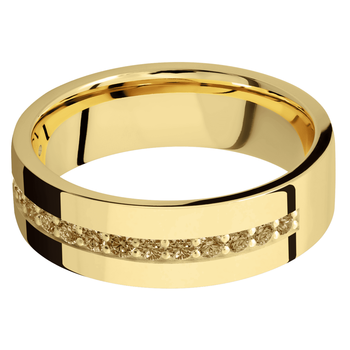 14K Yellow Gold + Polish Finish
