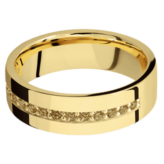 14K Yellow Gold + Polish Finish