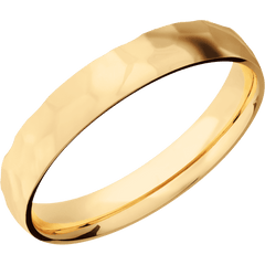 14K Yellow Gold + Rockpolish Finish