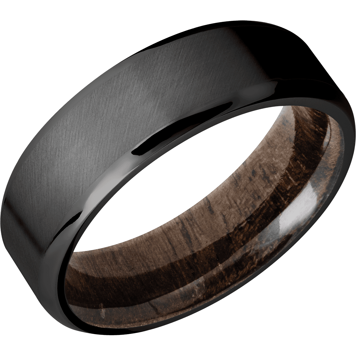 Zirconium + Anglesatin , Polish Finish + Walnut