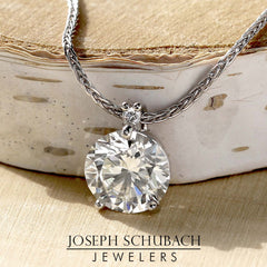 Style 104743: Convertible Solitaire/Halo Diamond Pendant