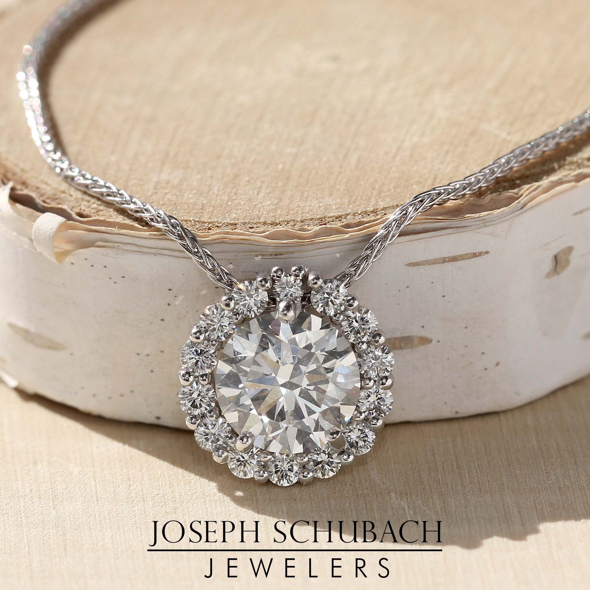 Style 104743: Convertible Solitaire/Halo Diamond Pendant