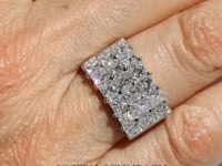 Style 104653: 3 Row Princess Cut Diamond Anniversary Band