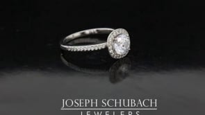Style 102287-7.5mm: Round Halo Engagement Ring With Diamonds