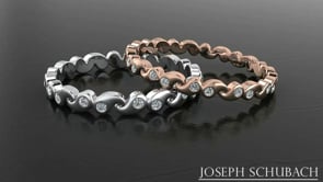 Style 103361: Paisley Design Wedding Band With Round Lab Diamonds
