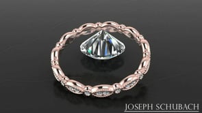 Style 103353: Marquise Shape Band With Round Diamonds And Round Edges With Milgraining