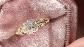 The Versailles Engagement Ring with Lab Diamonds for Cushion Center Stone Style 103372