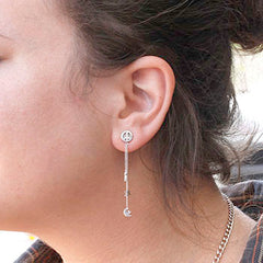 Style 103337: Peace Dangle Earrings
