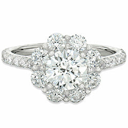 Style 102246-6mm: Round Halo Engagement Ring With Diamonds