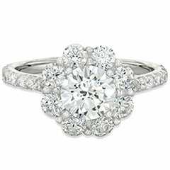 Style 102246-6mm: Round Halo Engagement Ring With Diamonds
