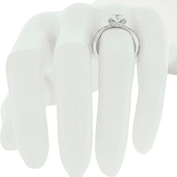 Style 102288-5mm: Round Halo Engagement Ring With Diamonds