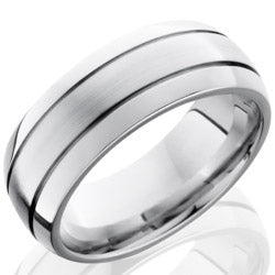 Style 103720: Cobalt Chrome 8mm Domed Band