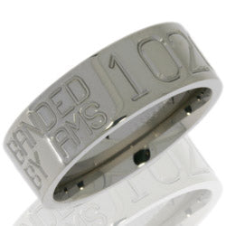 Style 103565: Titanium 8mm Flat Band with Duck Band Engraving