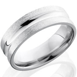 Style 103668: Cobalt Chrome 7mm Concave Band
