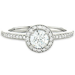 Style 102288-6.5mm: Round Halo Engagement Ring With Diamonds