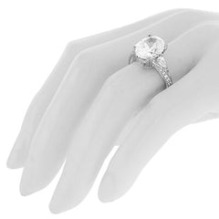 Oval, pear and round lab diamond engagement ring Style 103301