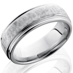 Style 103690: Cobalt Chrome 7mm Flat Band with Rounded Edges