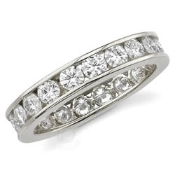 Style 9432: Channel Set Round Stone Anniversary Band